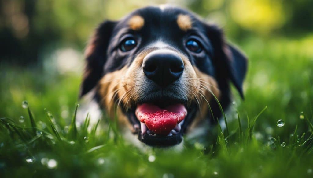 santé du chien qui tire la langue