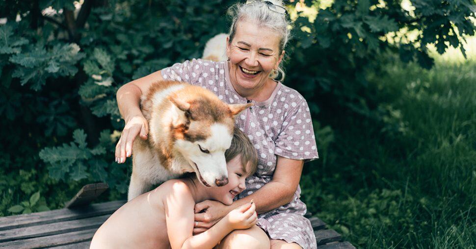 petit chien de grand mere